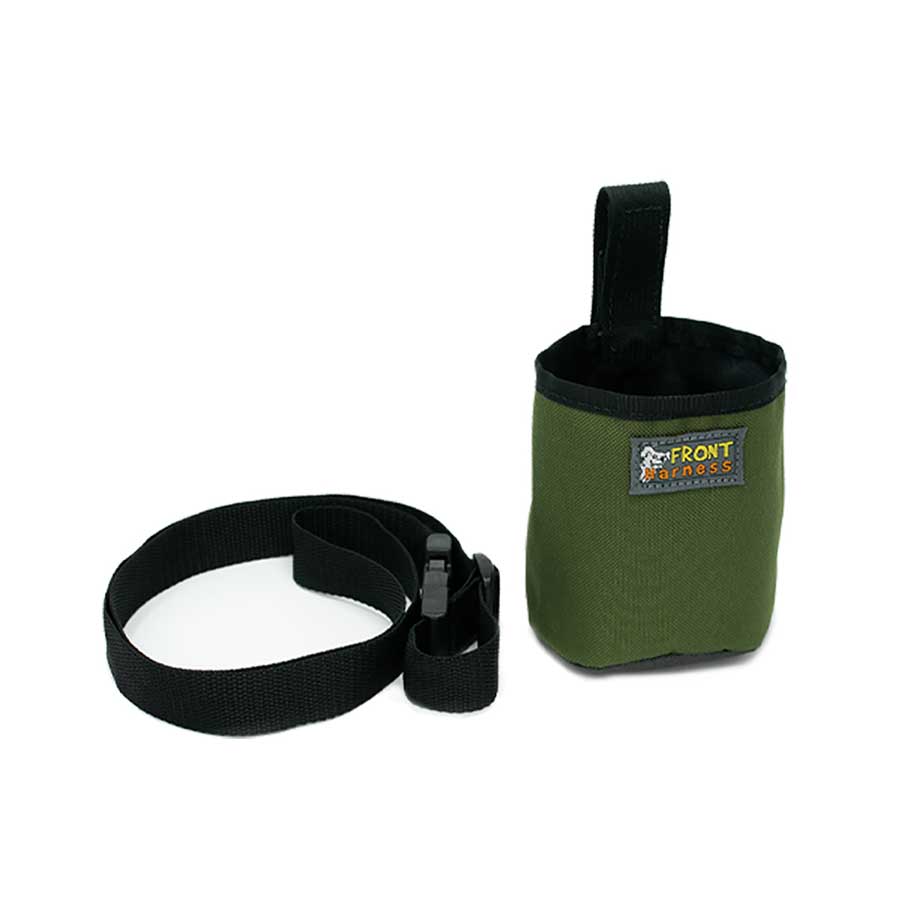 front harness treat pouch with strap