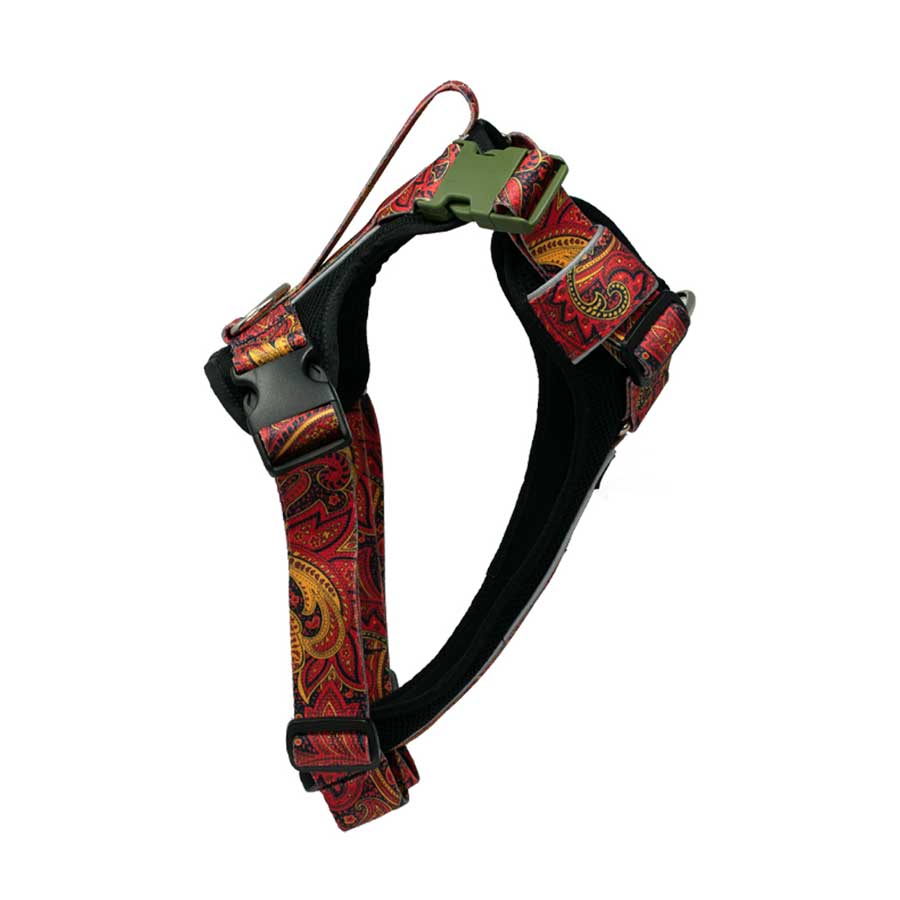 front harness fire paisley angle 2